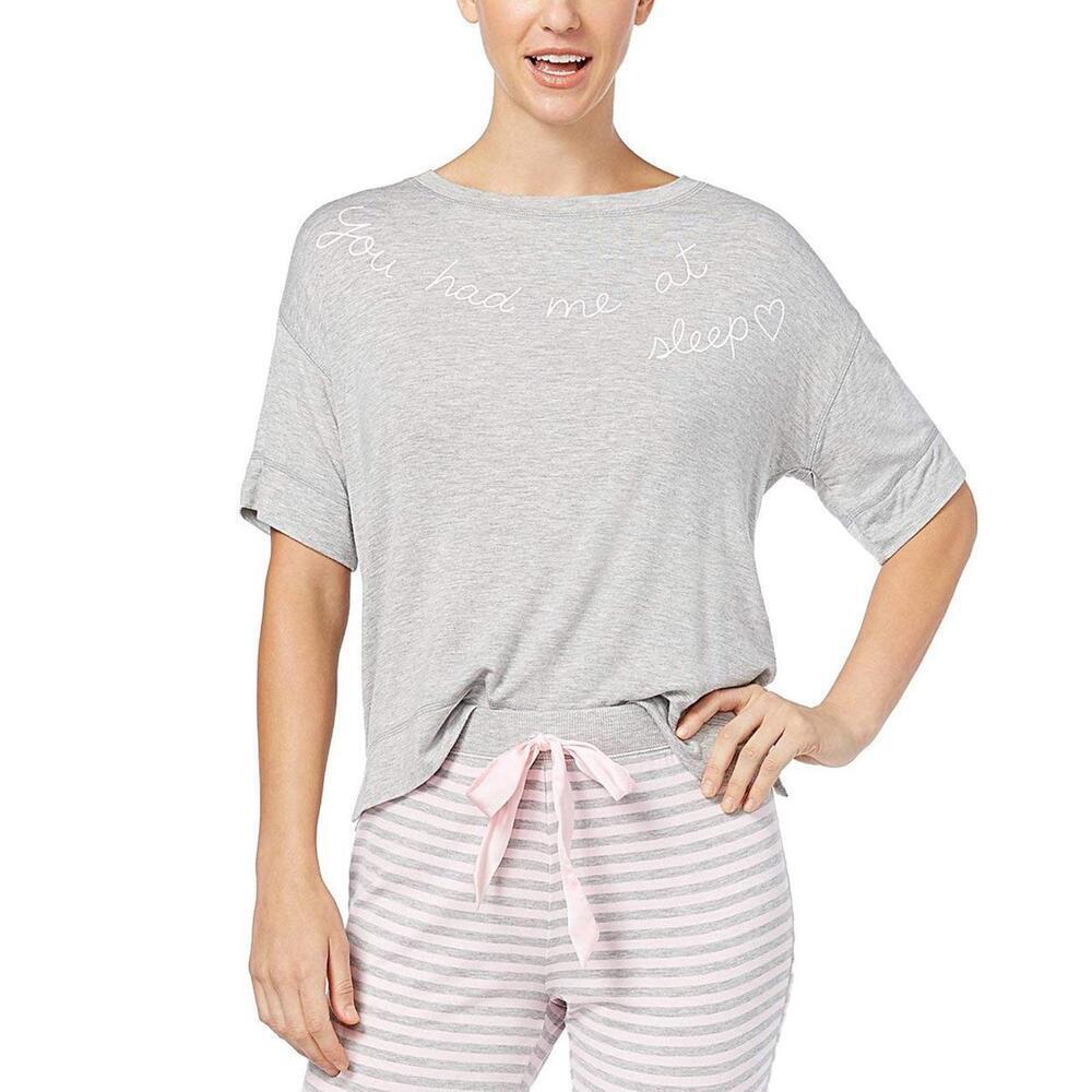 Jenni By Jennifer Moore Womens Graphic Print Pajama T-Shirt Size M